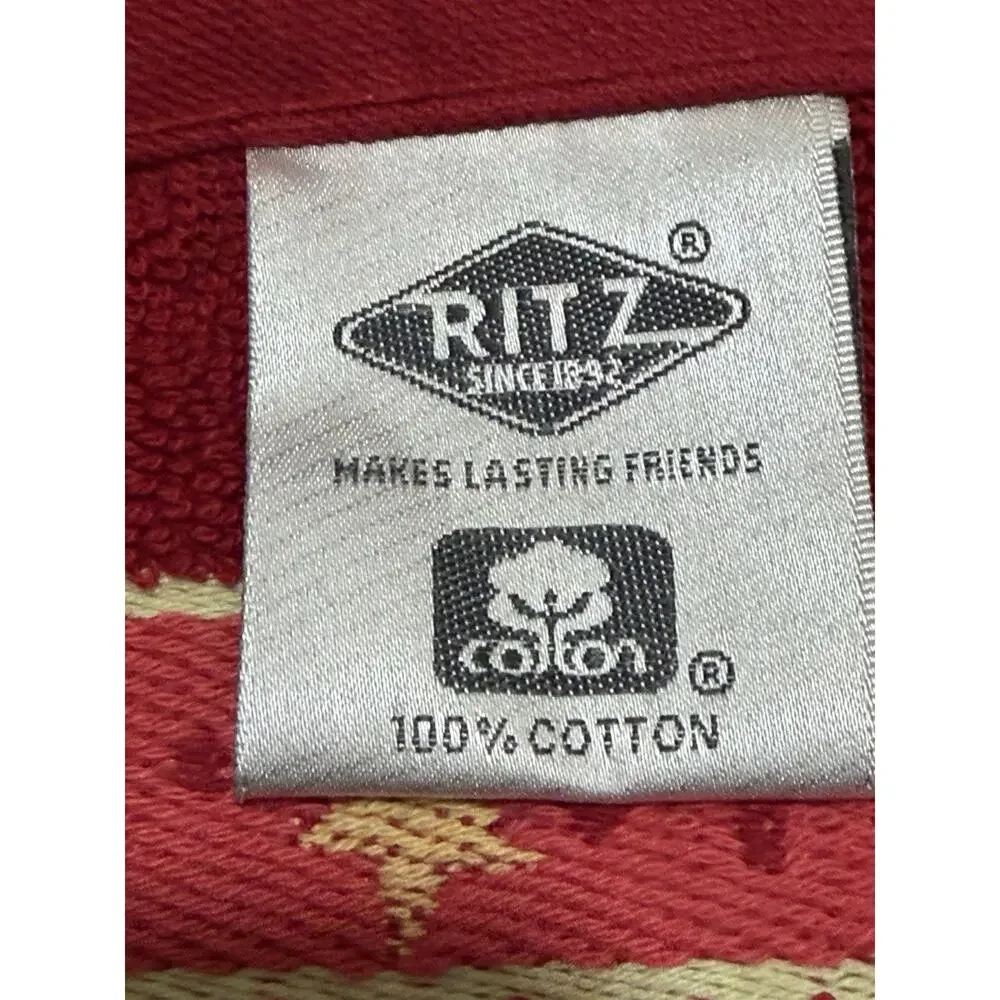 Ritz Towel Lot (3) Hand Bath Embroidered Christmas Poinsettia Holly Holiday